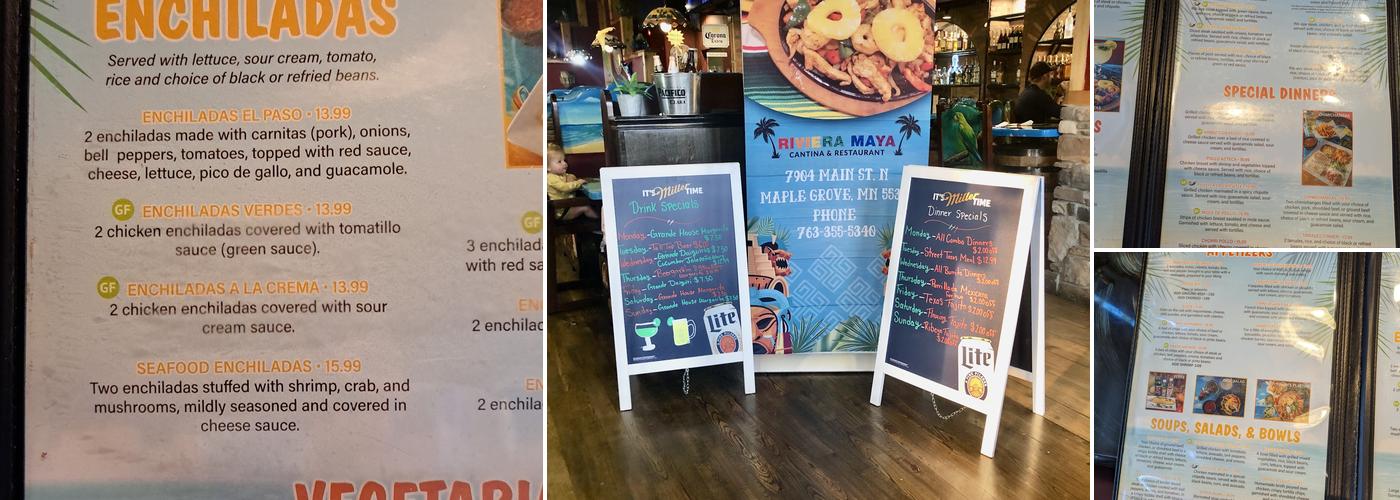 Riviera Maya Cantina & Restaurant Menu