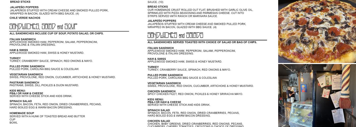 Bread Zepp Menu