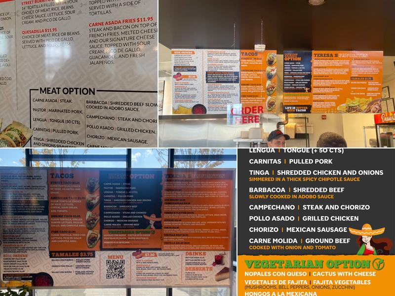 Taco Teresa's Menu