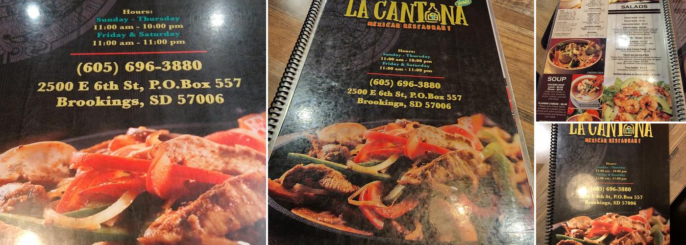 La Cantina Menu