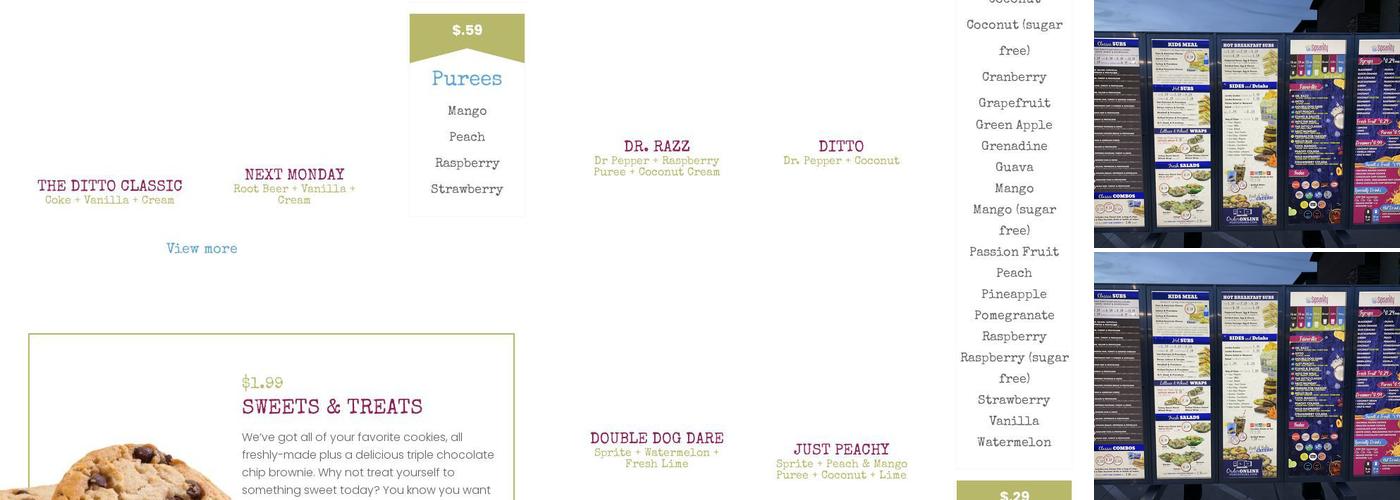 Sipsanity Menu