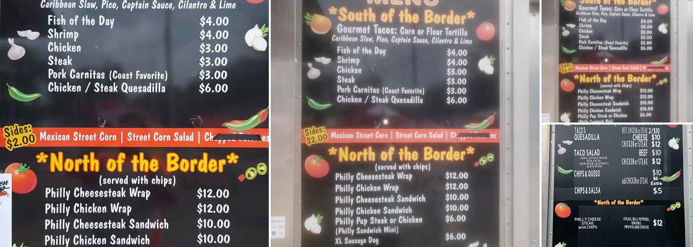 Captain Coconuts Tacos & More Menu