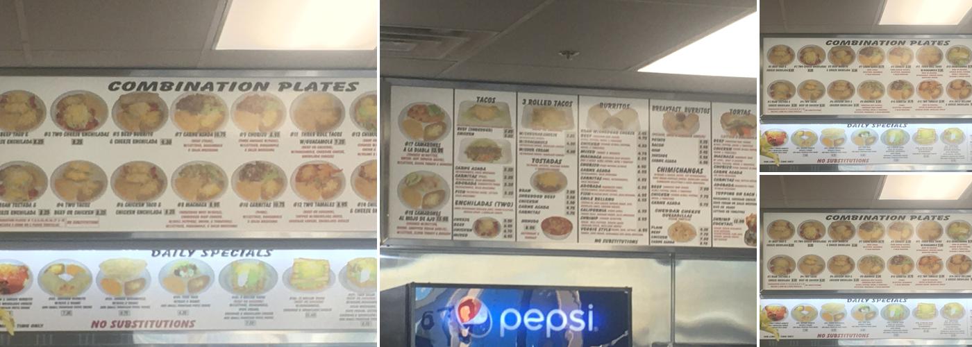 Roberto's Taco Shop Menu