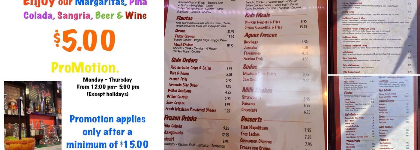 Tacos & Tequila Menu
