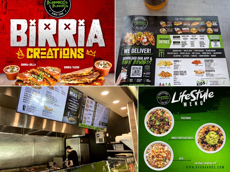 Bubbakoo's Burritos Menu