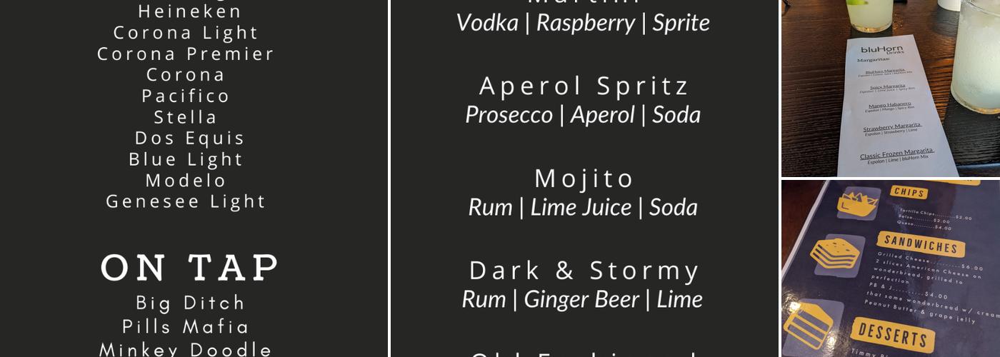 BluHorn Tequilaria Menu