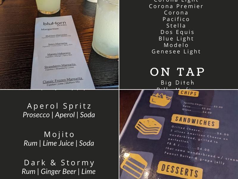 BluHorn Tequilaria Menu