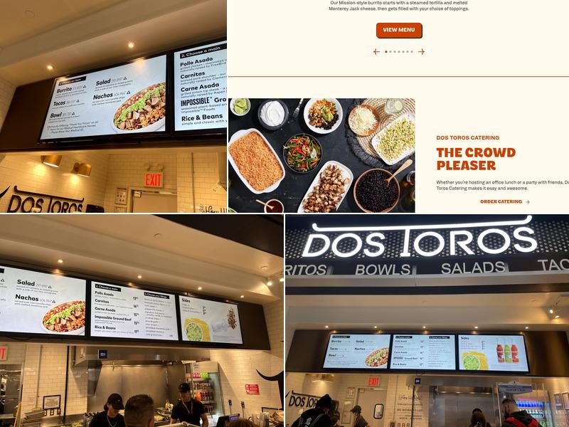 Dos Toros Taqueria Menu