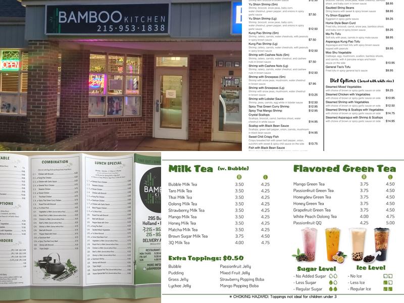 Bamboo Kitchen Menu