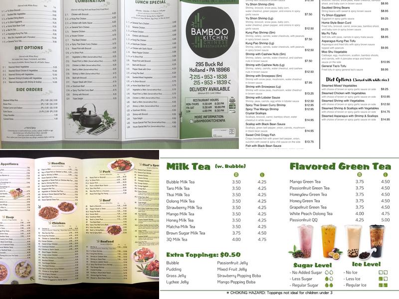 Bamboo Kitchen Menu