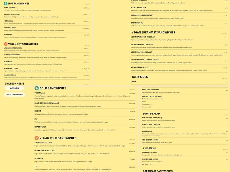 Better Half Menu