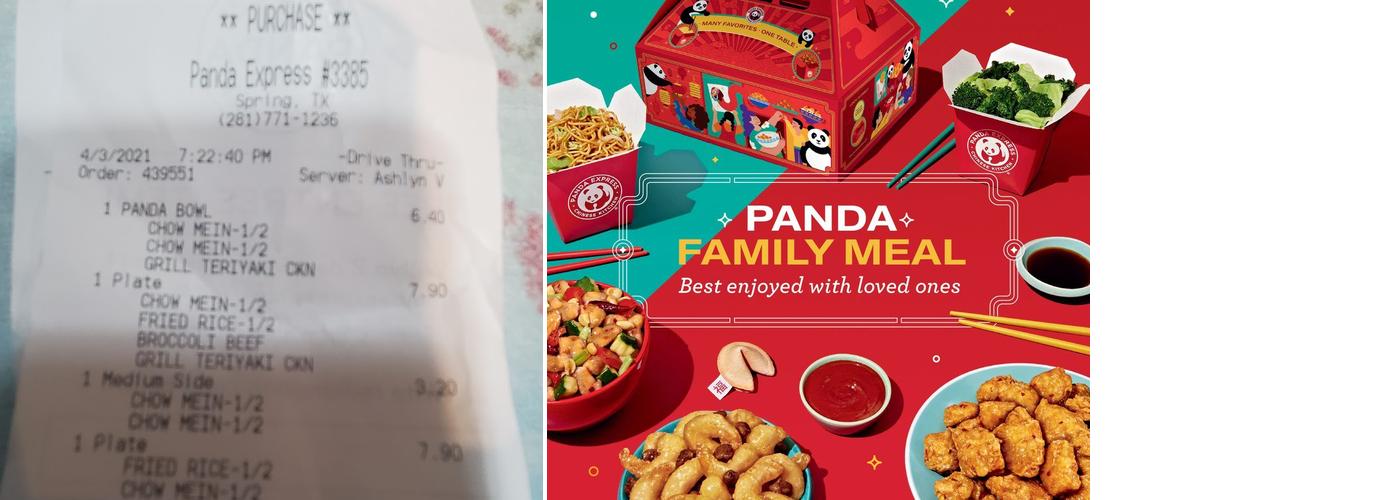 Panda Express Menu