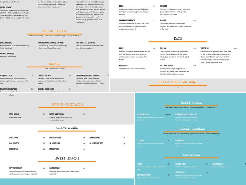 Local Cantina New Albany Menu