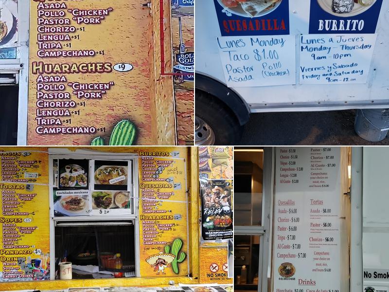 Taqueria juan colorado Menu