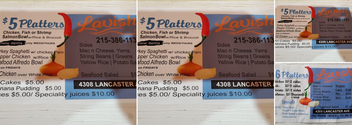 Lavish Menu