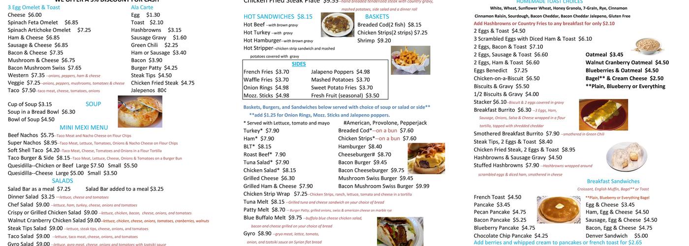 Upper Crust Bakery & Cafe Menu