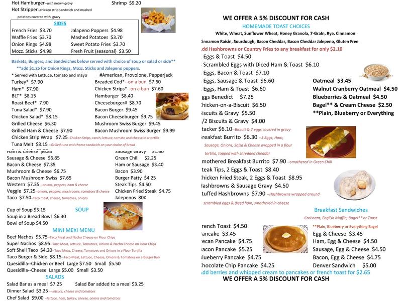 Upper Crust Bakery & Cafe Menu
