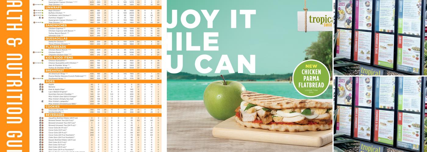 Tropical Smoothie Cafe Menu