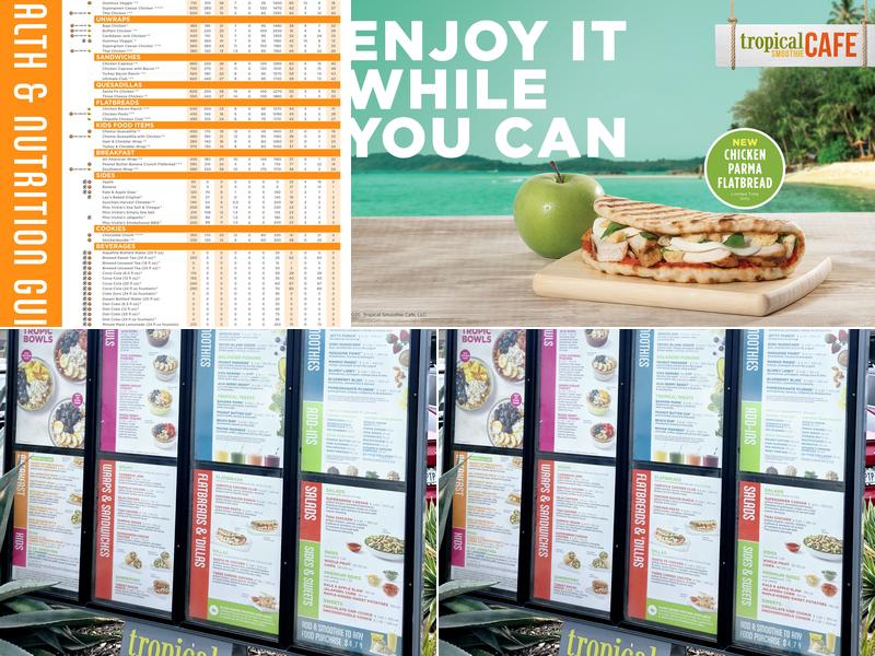 Tropical Smoothie Cafe Menu