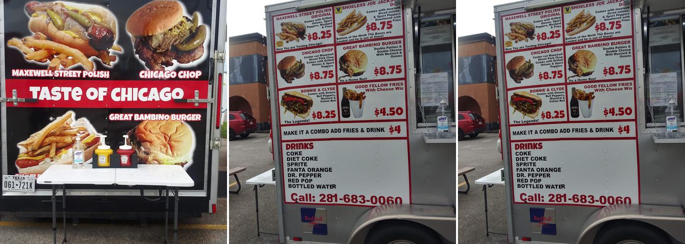 Taste of Chicago Menu