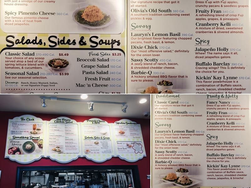 Chicken Salad Chick Menu