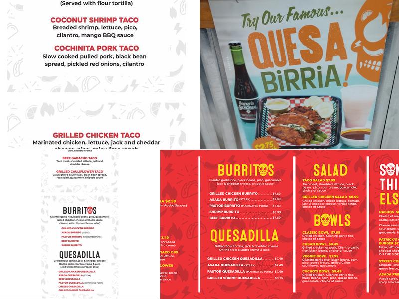 Cucho's Taco Grille Menu