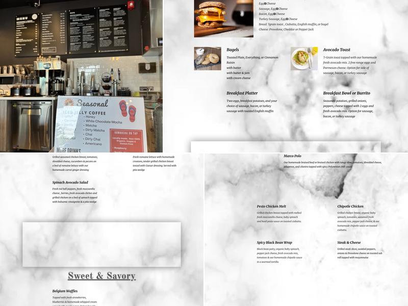 Vienna Simply Social Coffee Menu