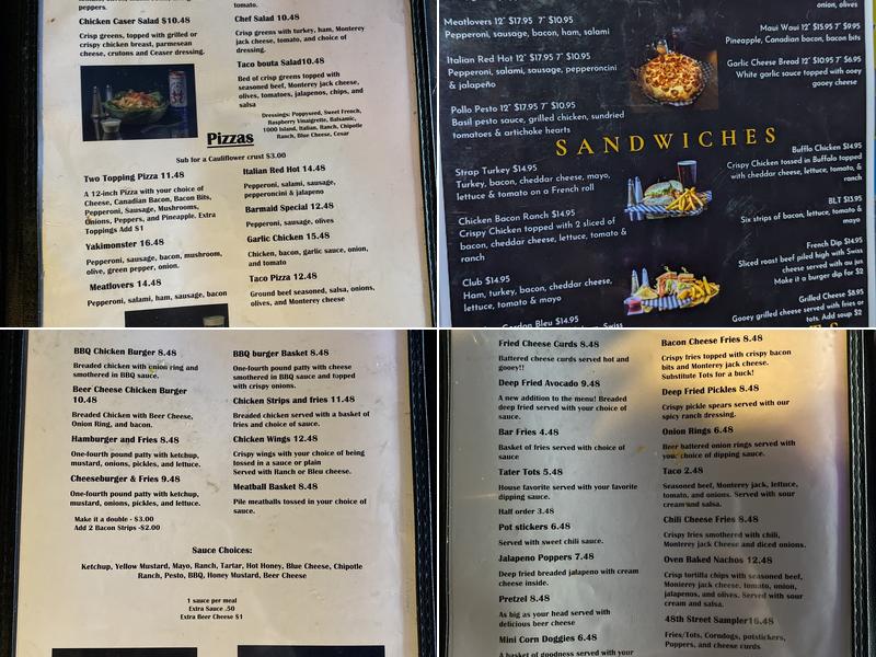 Tami's In Tacoma Menu