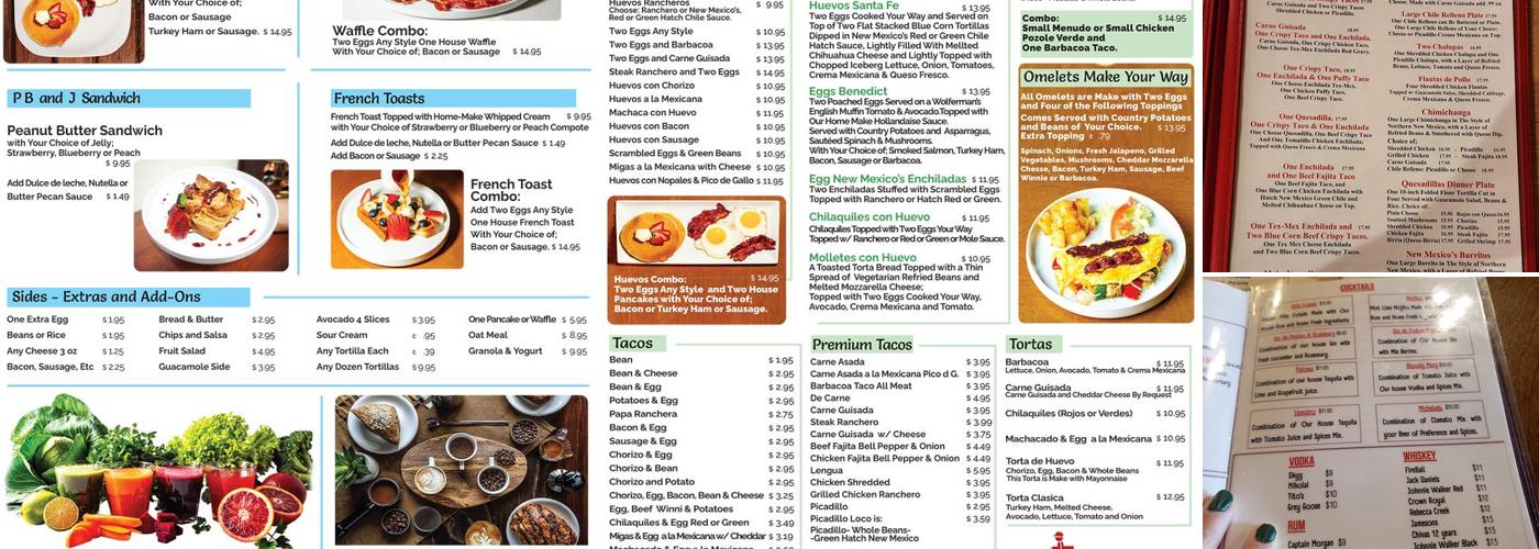 Las Guitarras Restaurant Mexican-Steaks-Seafood Menu