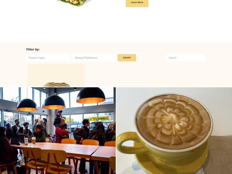 Blenz Coffee Menu