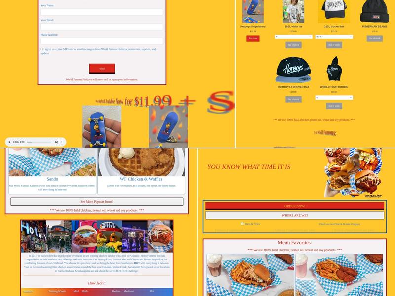 World Famous HOTBOYS Chicken Menu