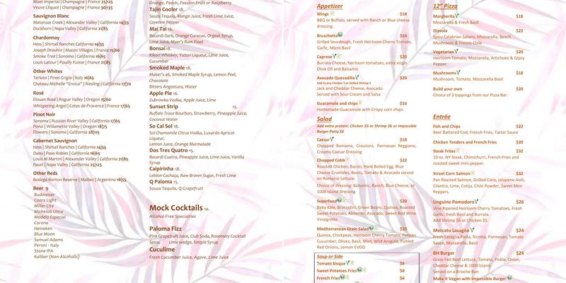 Mercato Menu