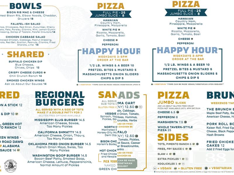 Number Thirty Eight Menu