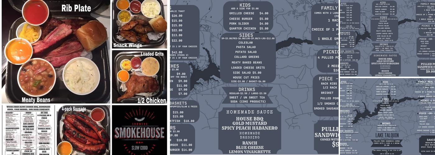 Summers Smokehouse Menu