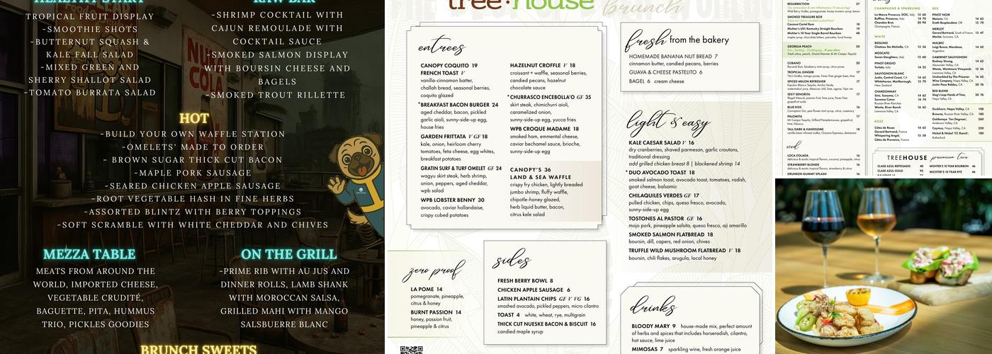 Treehouse Menu