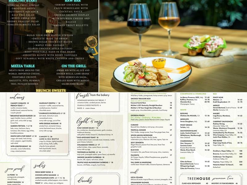 Treehouse Menu