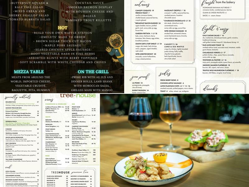 Treehouse Menu