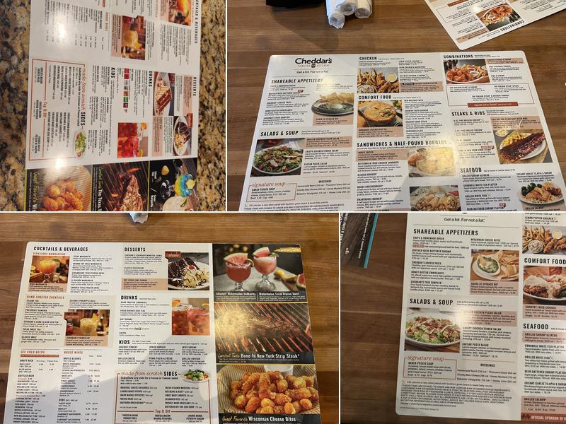 Cheddar's Scratch Kitchen Menu