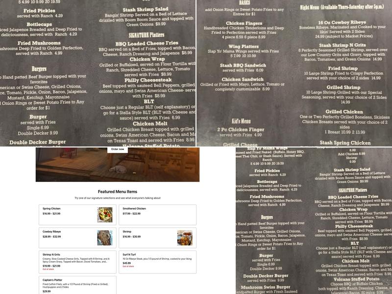 Stash 32 Menu
