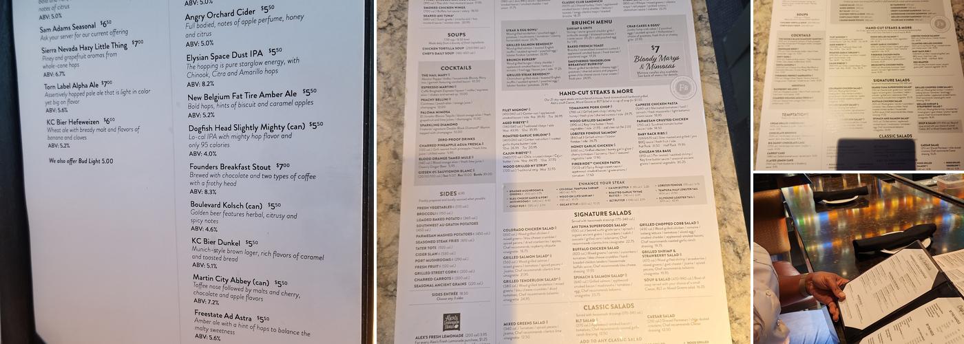 Firebirds Wood Fired Grill Menu