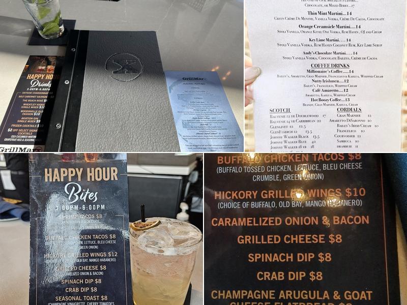 GrillMarx Columbia Steakhouse & Raw Bar Menu