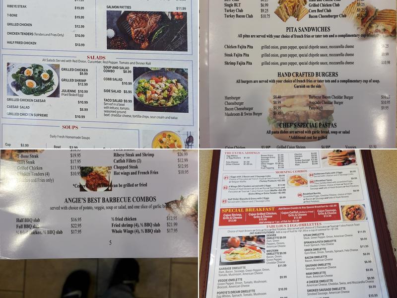 Angie’s BREAKFAST & GRILL Menu
