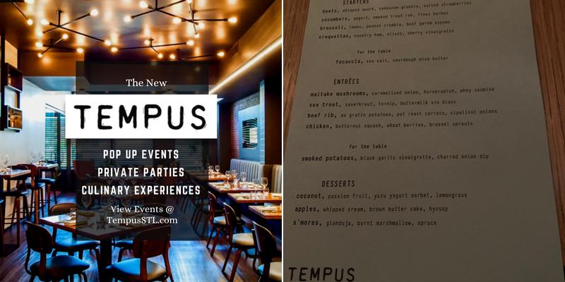 Tempus StL Menu