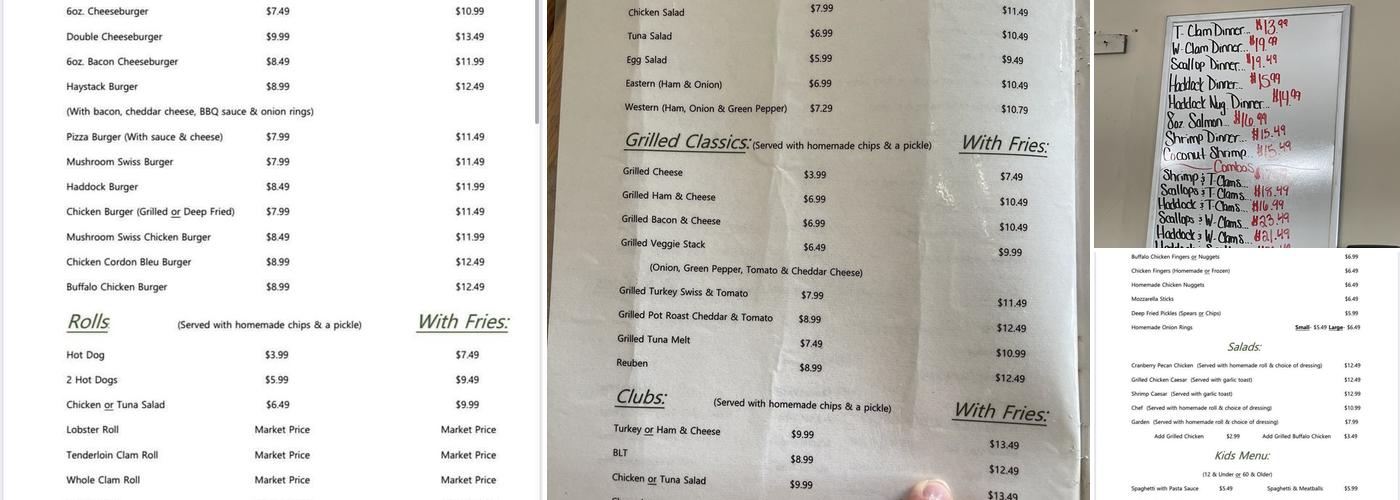 Elm Tree Diner Menu