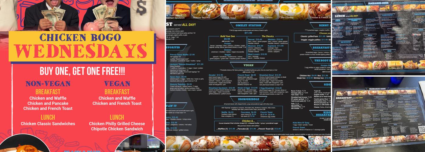 Black & Blue Diner Menu