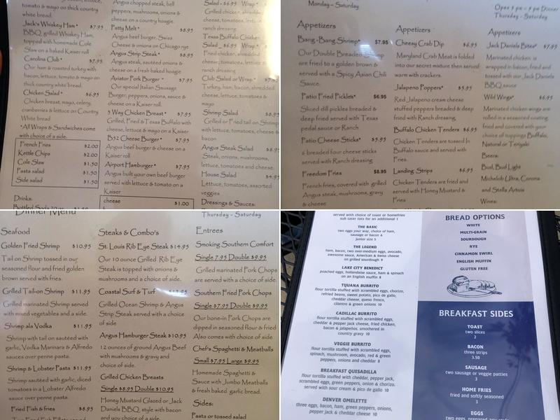 The Patio on Main Menu