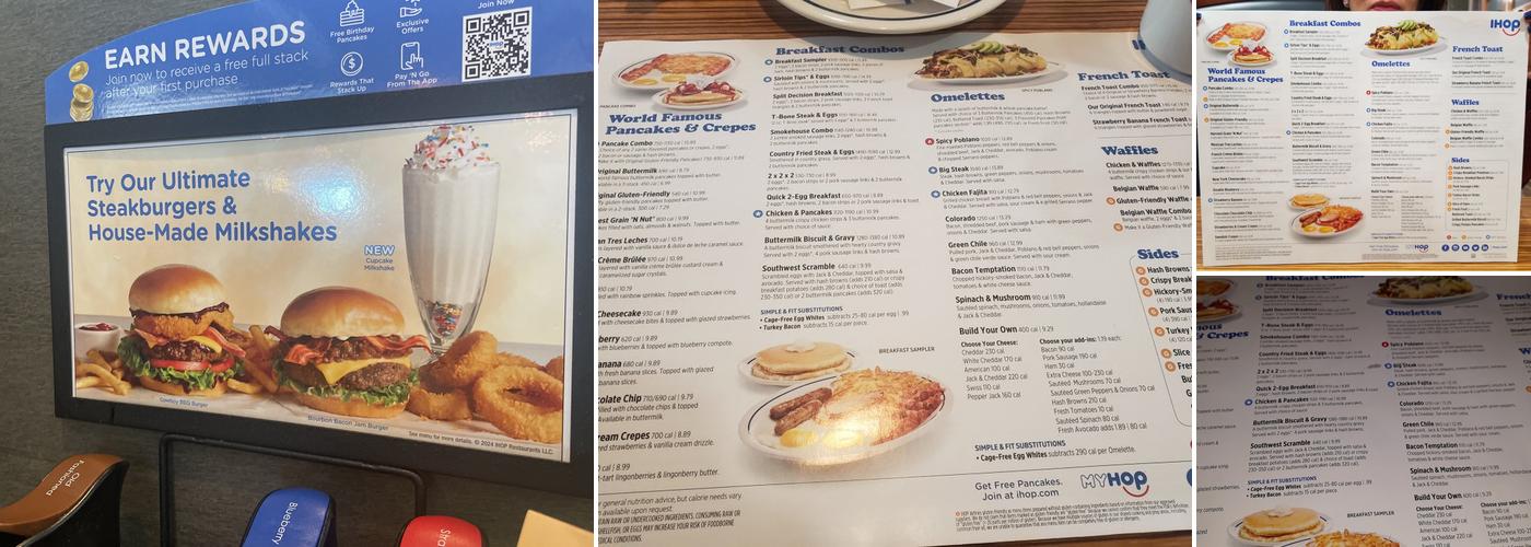 IHOP Menu