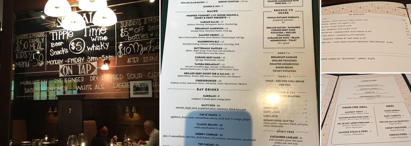 Maple Leaf Tavern Menu