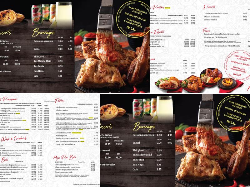 Piri Piri Quartier Latin Menu