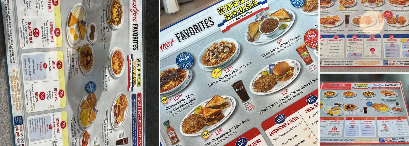 Waffle House Menu